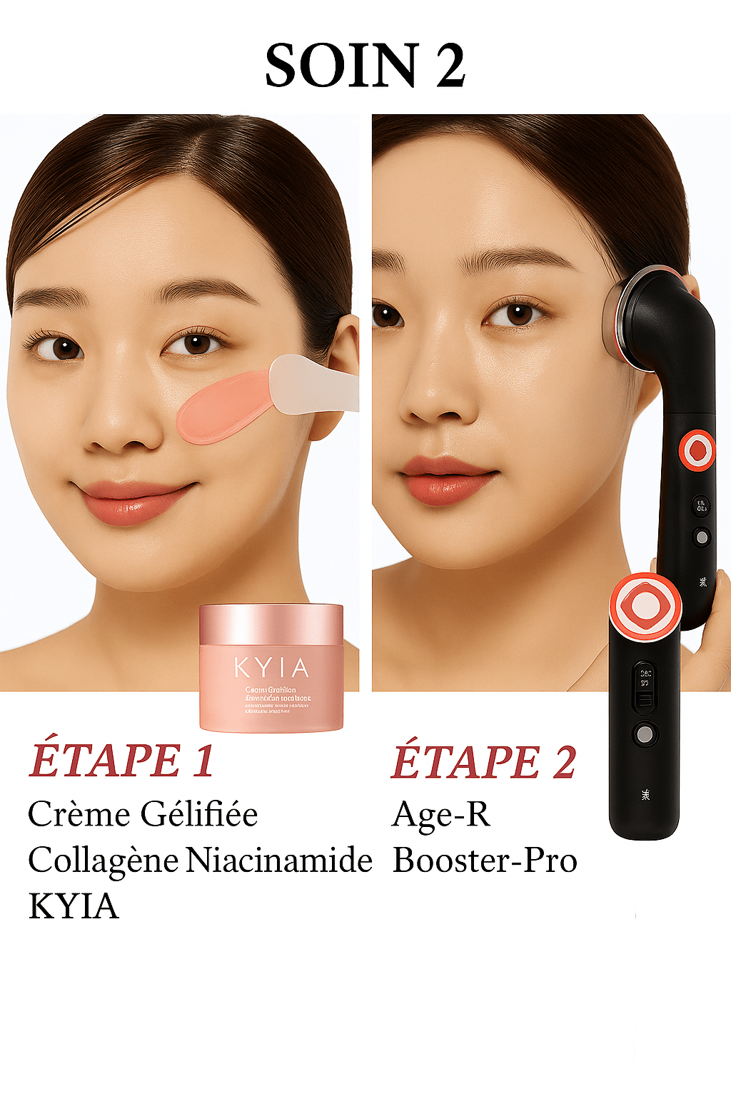 Crème gelée collagène KYIA Beauté - 110ml testé dermatologiquement sans silicone