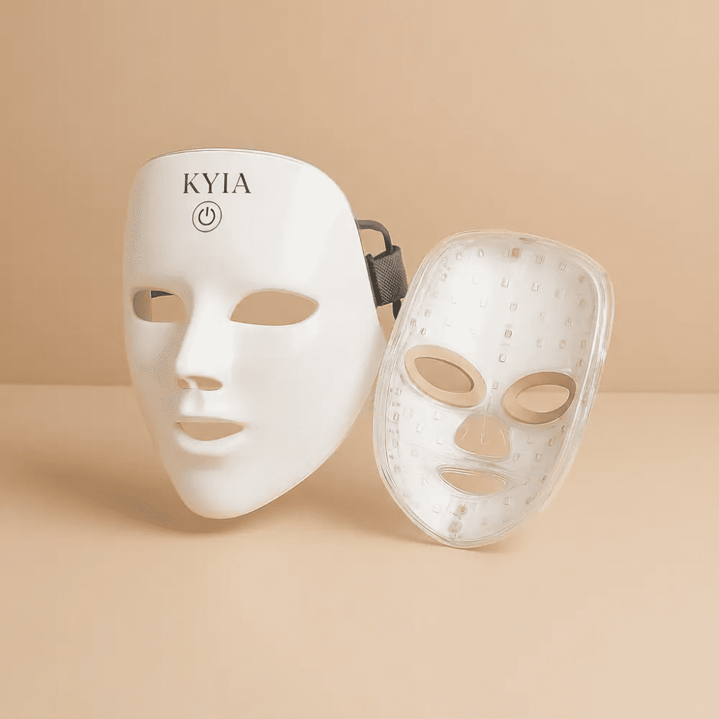 Masque LED luminothérapie KYIA Beauté - soin visage professionnel à domicile