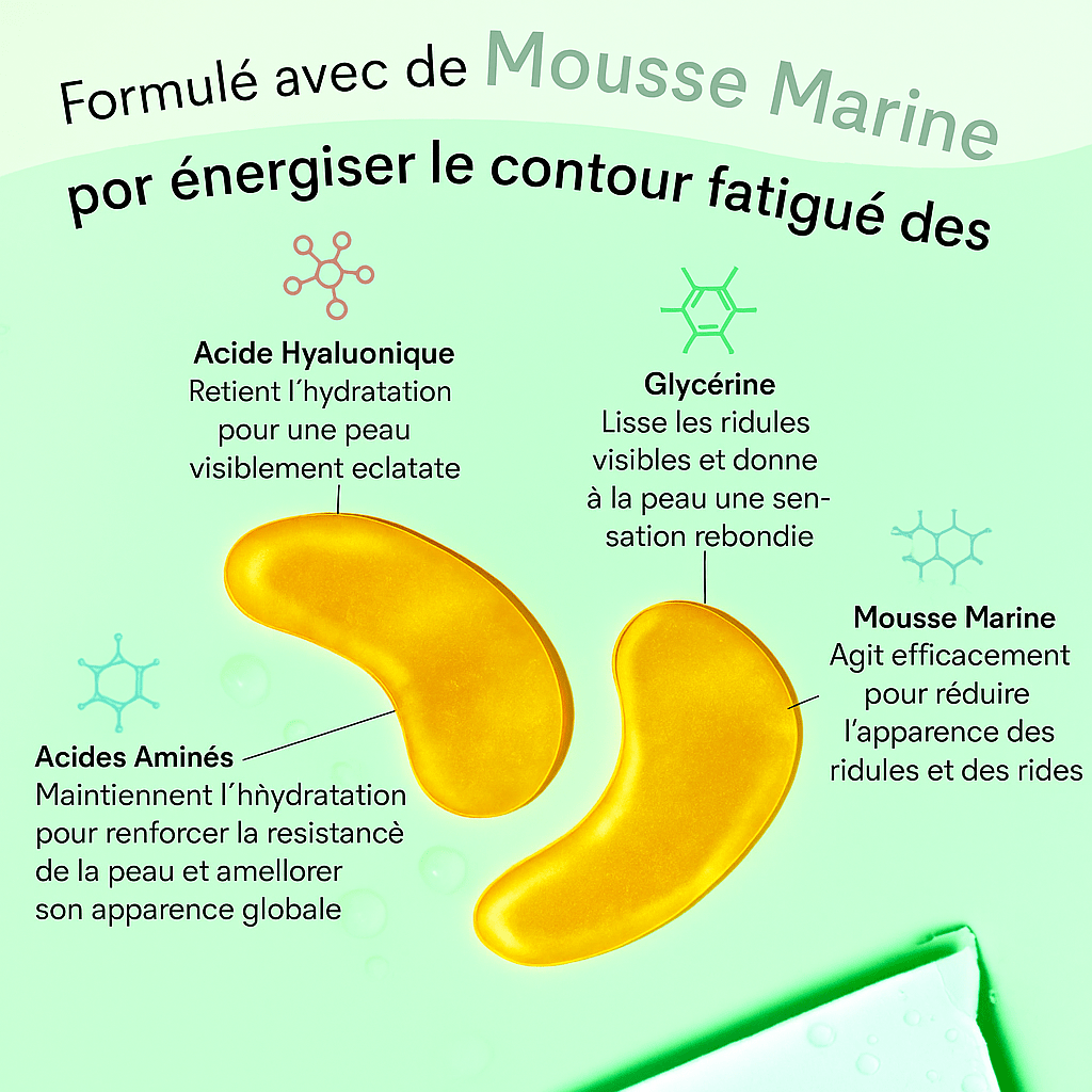 Patchs yeux KYIA Beauté - korean beauty soin cernes fabriqué Corée