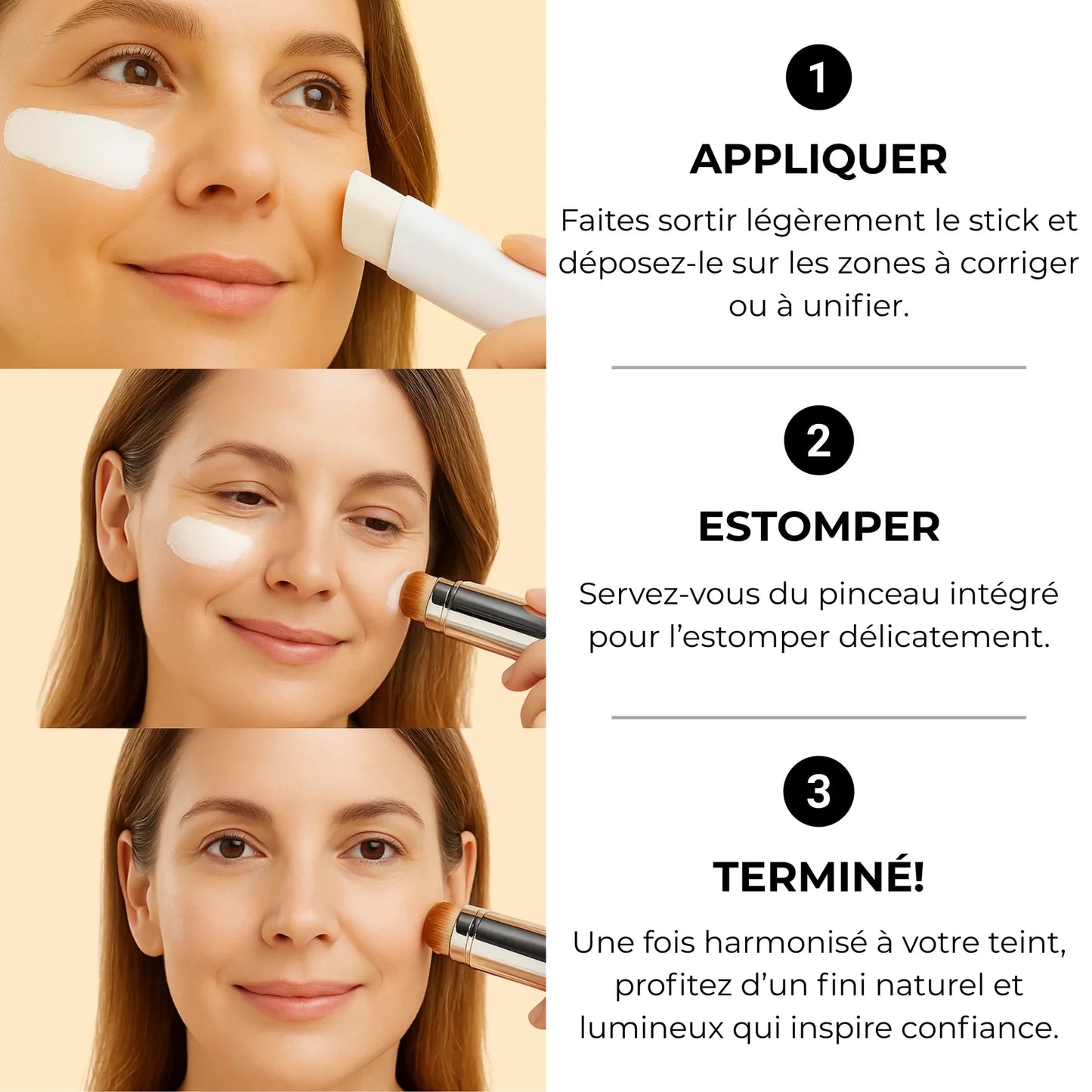 Fond de teint 2-en-1 avec pinceau intégré – KYIABEAUTE™