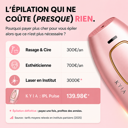 IPL Pulse épilation définitive - comparatif laser institut vs IPL maison
