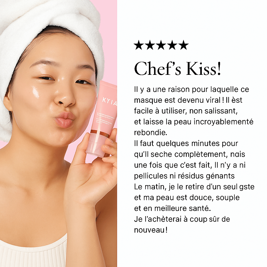 Masque enveloppant de nuit au collagène - Kyia - Beaute