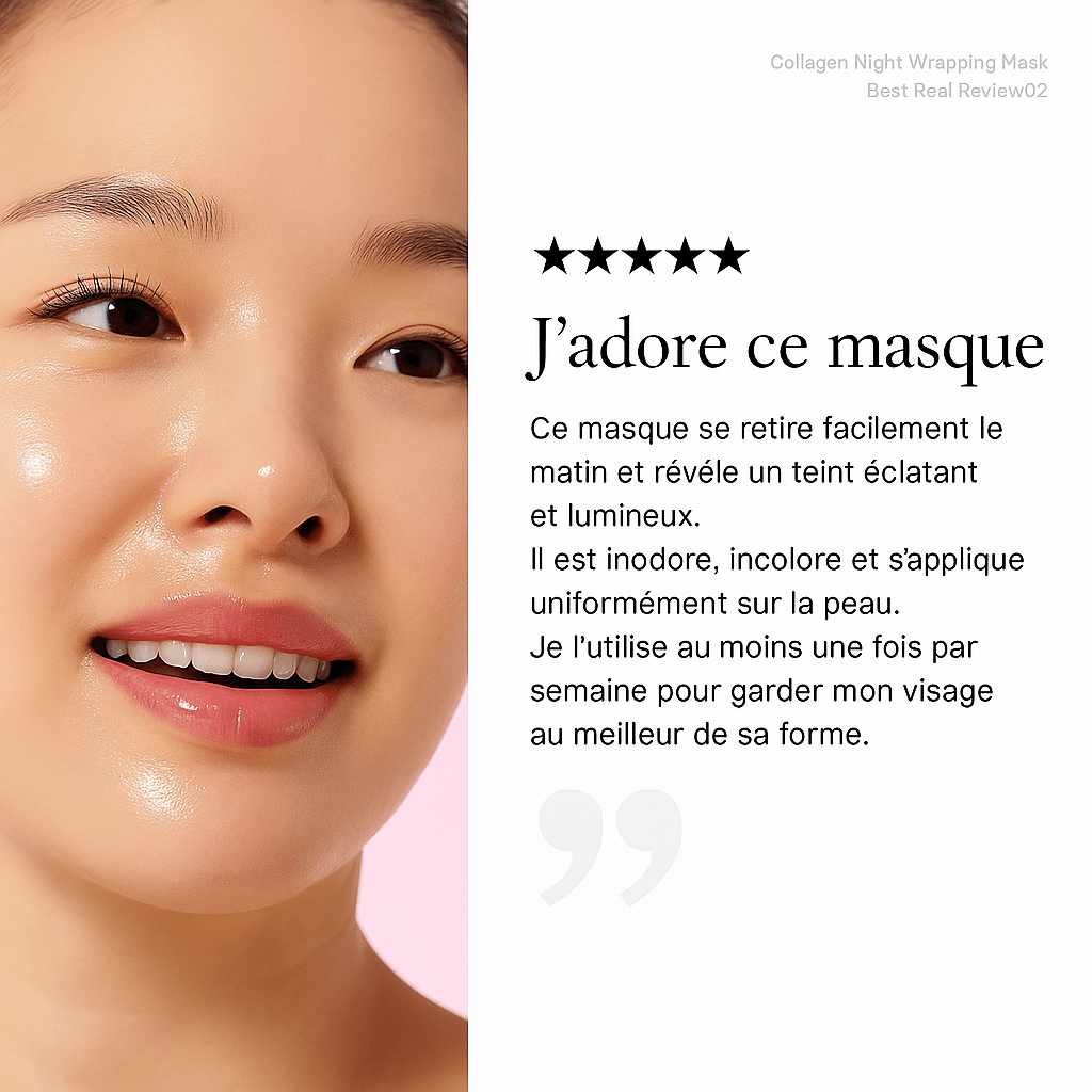 Masque enveloppant de nuit au collagène - Kyia - Beaute