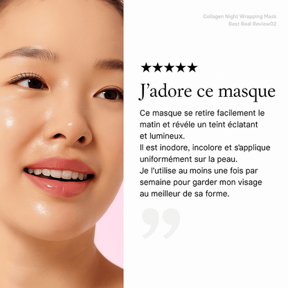 Masque enveloppant de nuit au collagène - Kyia - Beaute