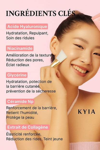 Masque enveloppant de nuit au collagène - Kyia - Beaute