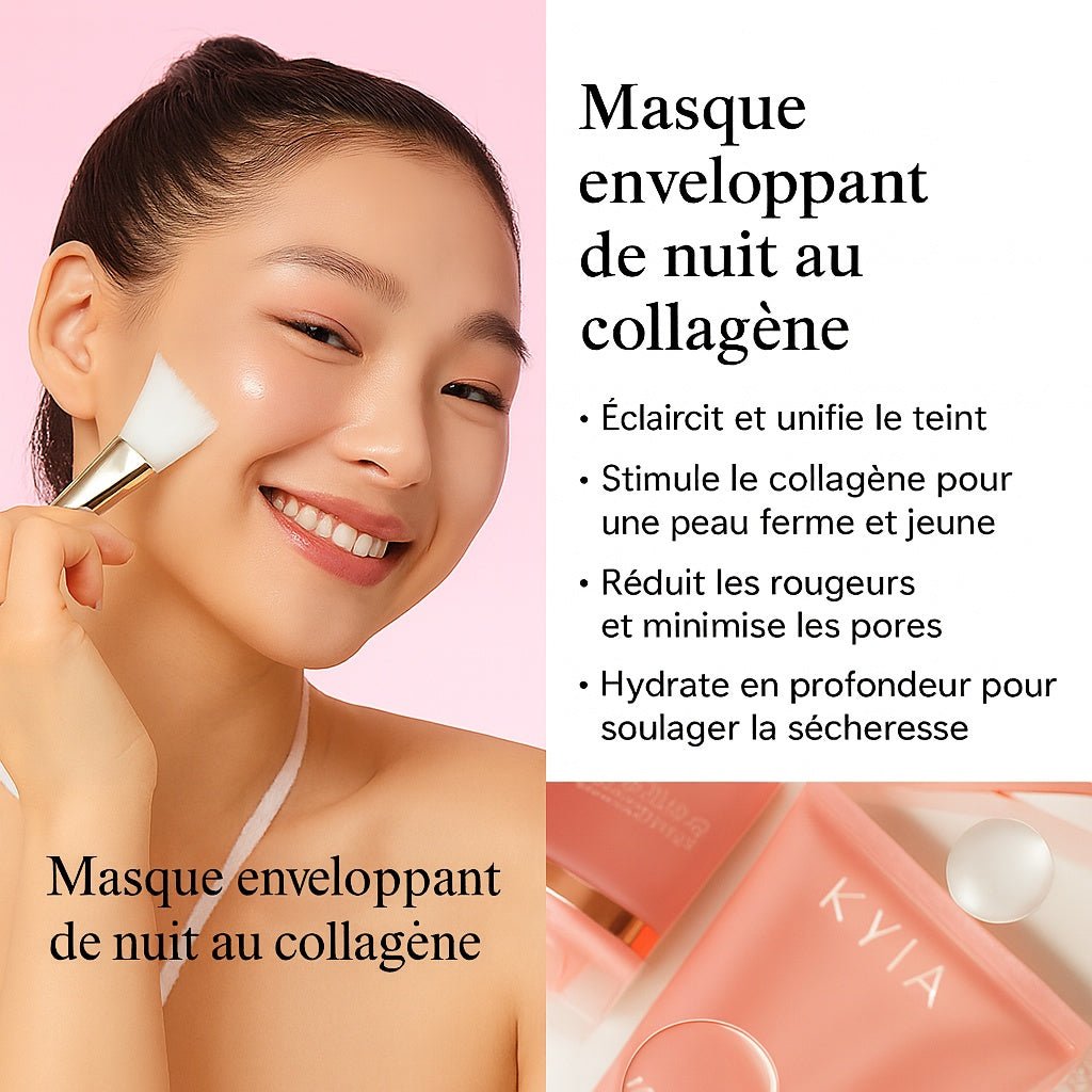 Masque enveloppant de nuit au collagène - Kyia - Beaute