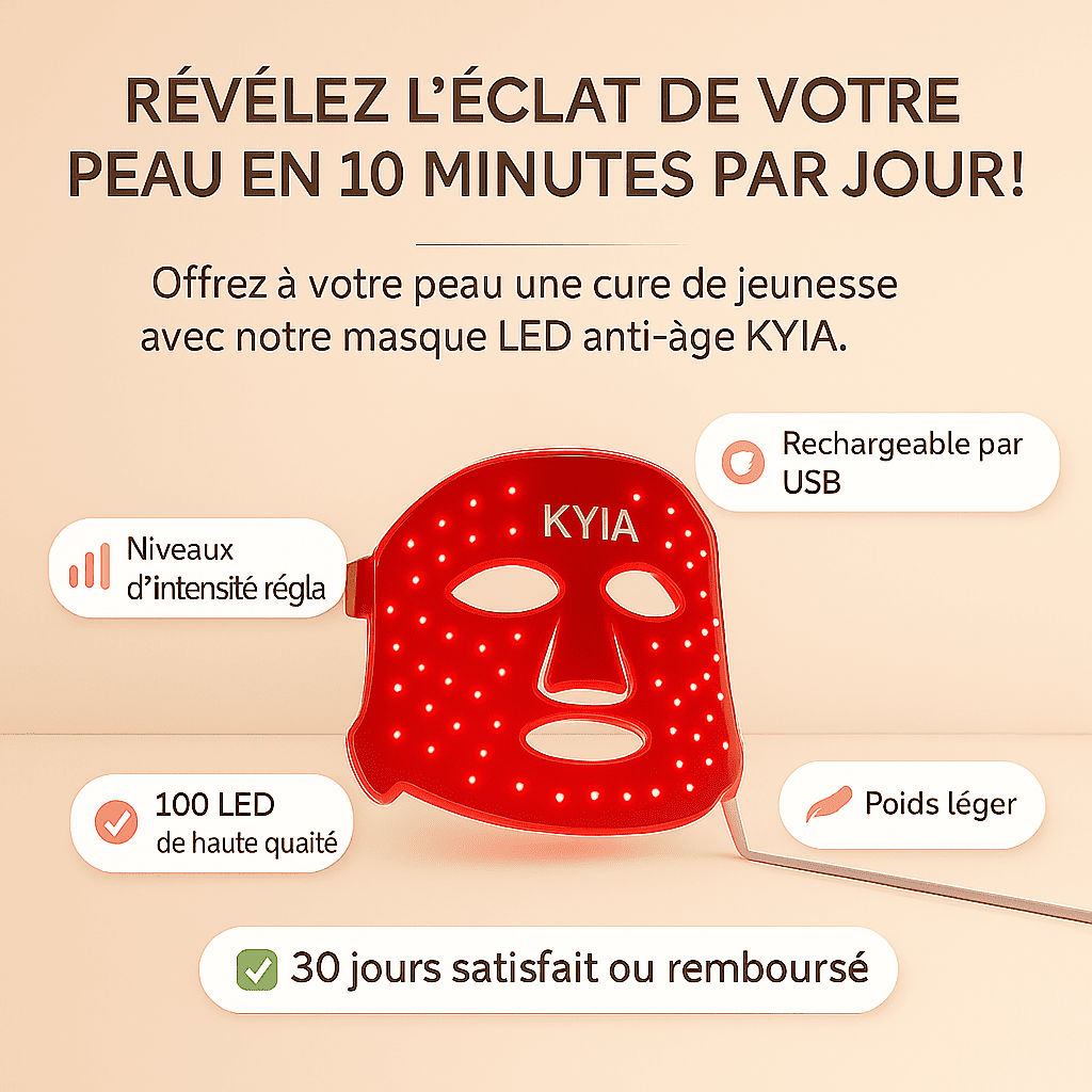 Masque LED de Luminothérapie 7-en-1 - KYIA® LED