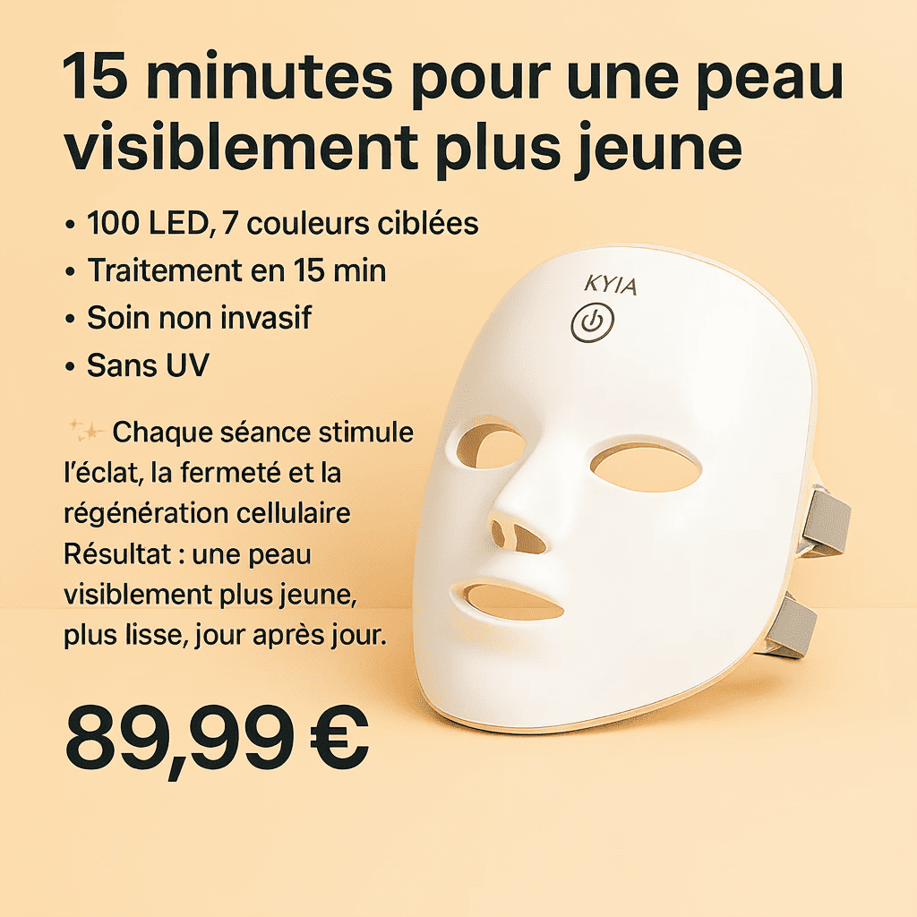 Masque LED de Luminothérapie 7-en-1 - KYIA® LED