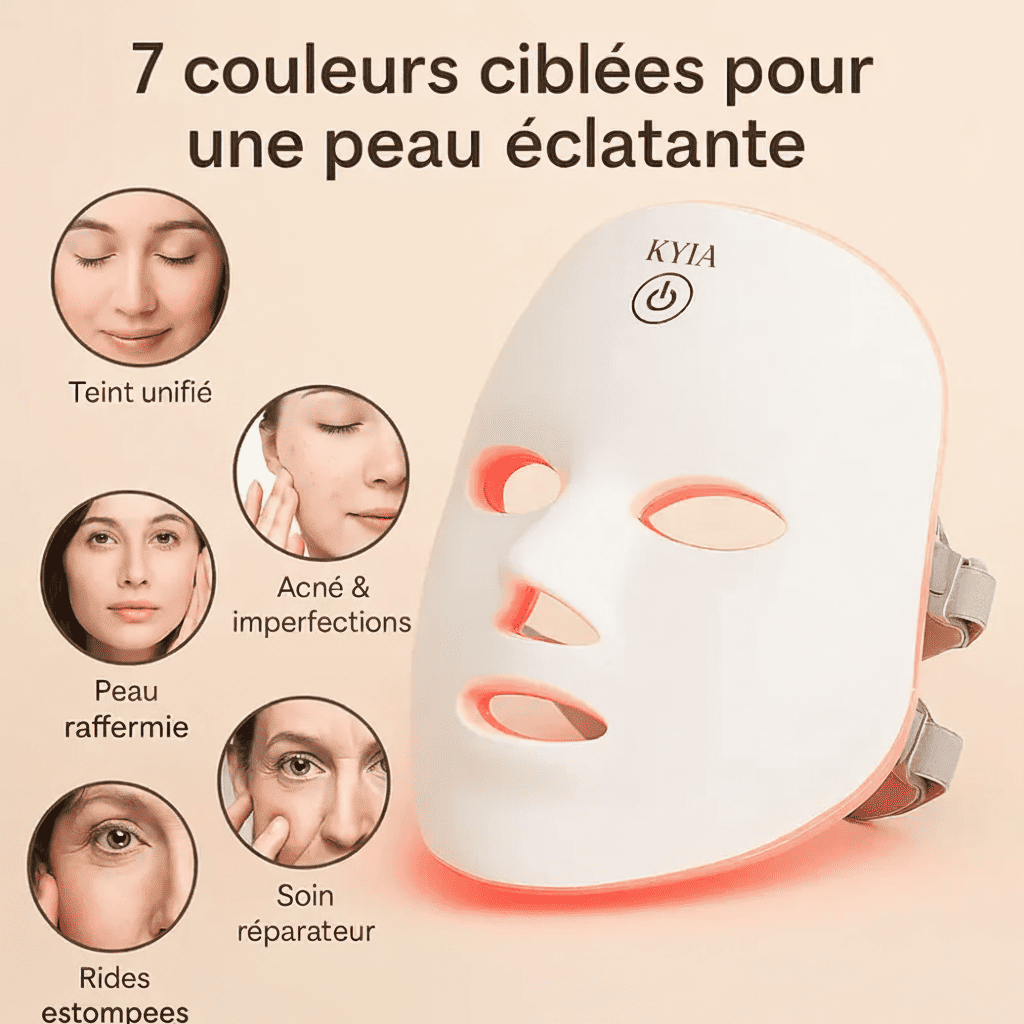 Masque LED de Luminothérapie 7-en-1 - KYIA® LED