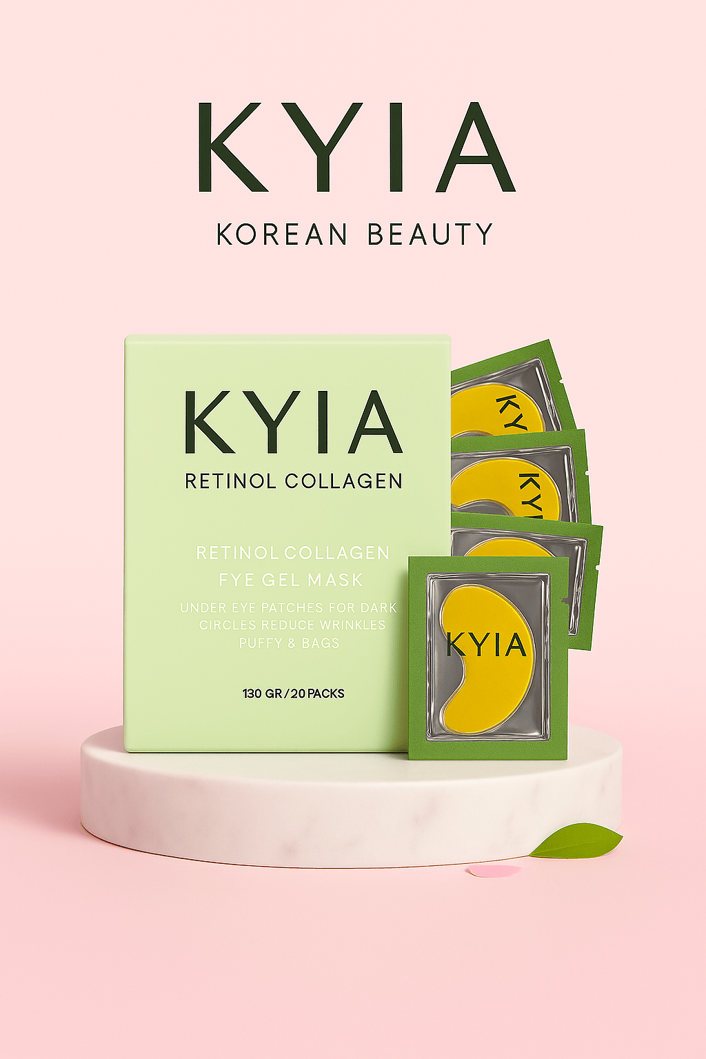 Patchs pour les yeux au collagène Kyia pour les cernes et les poches - Kyia - Beaute